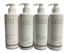 Terra Green WHITE TEA Collection Shampoo Conditioner Body Wash Lotion Set 4 PACK
