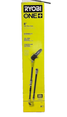 #ad #ad RYOBI ONE 18V 8 in. Cordless Oil Free Pole Saw Tool Only P2501BTL $110.99