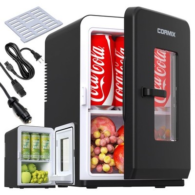 Mini Fridge for Bedroom, 15L Small Fridge for Car, Office Desk & Dorm Room, 1...
