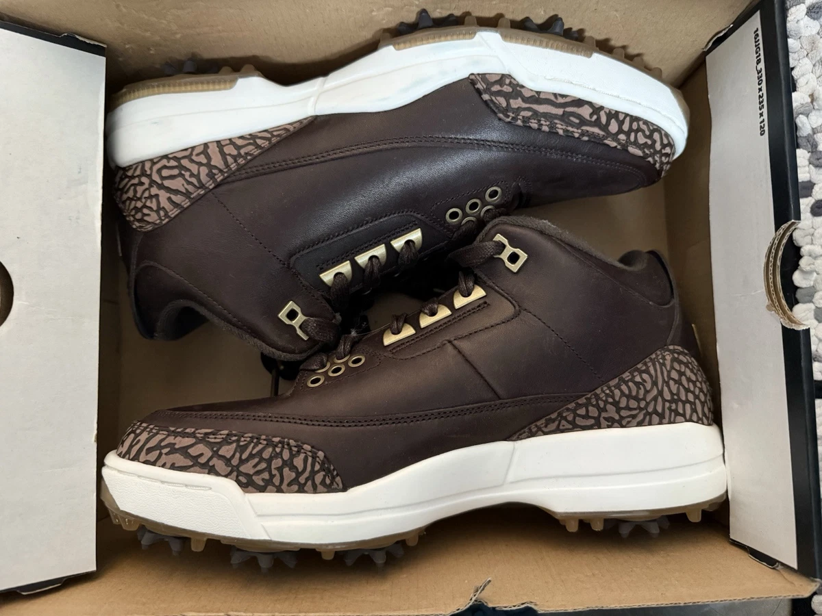Jordan 3 Golf Premium Brown for Sale | Authenticity Guaranteed | eBay