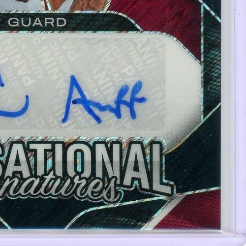 2025-26 Prizm FOTL Black Shimmer 1/1 Darius Acuff Jr AUTO Sensational Signatures view 7