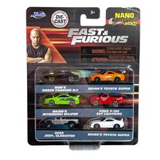 Set Modellini Auto Jada 1/100 Nano Hollywood Rides Fast&Furious Saga