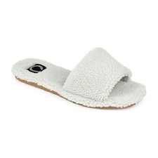 Journee Collection Women's Sunlight Faux Fur Sunlight Slipper, Green Size 12M
