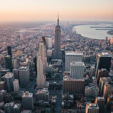 Digital Picture of Beautiful ariel view of city skyline