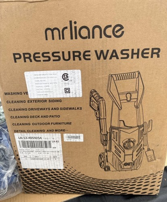 #ad #ad mrliance Cold Water Pressure Washer 2200psi Corded Electric MJ3800 LT304 1400C $65.00