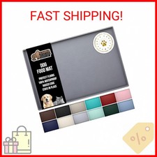 GORILLA GRIP 100 Waterproof Raised Edge BPA Free Silicone Pet Feeding Mat, Dog