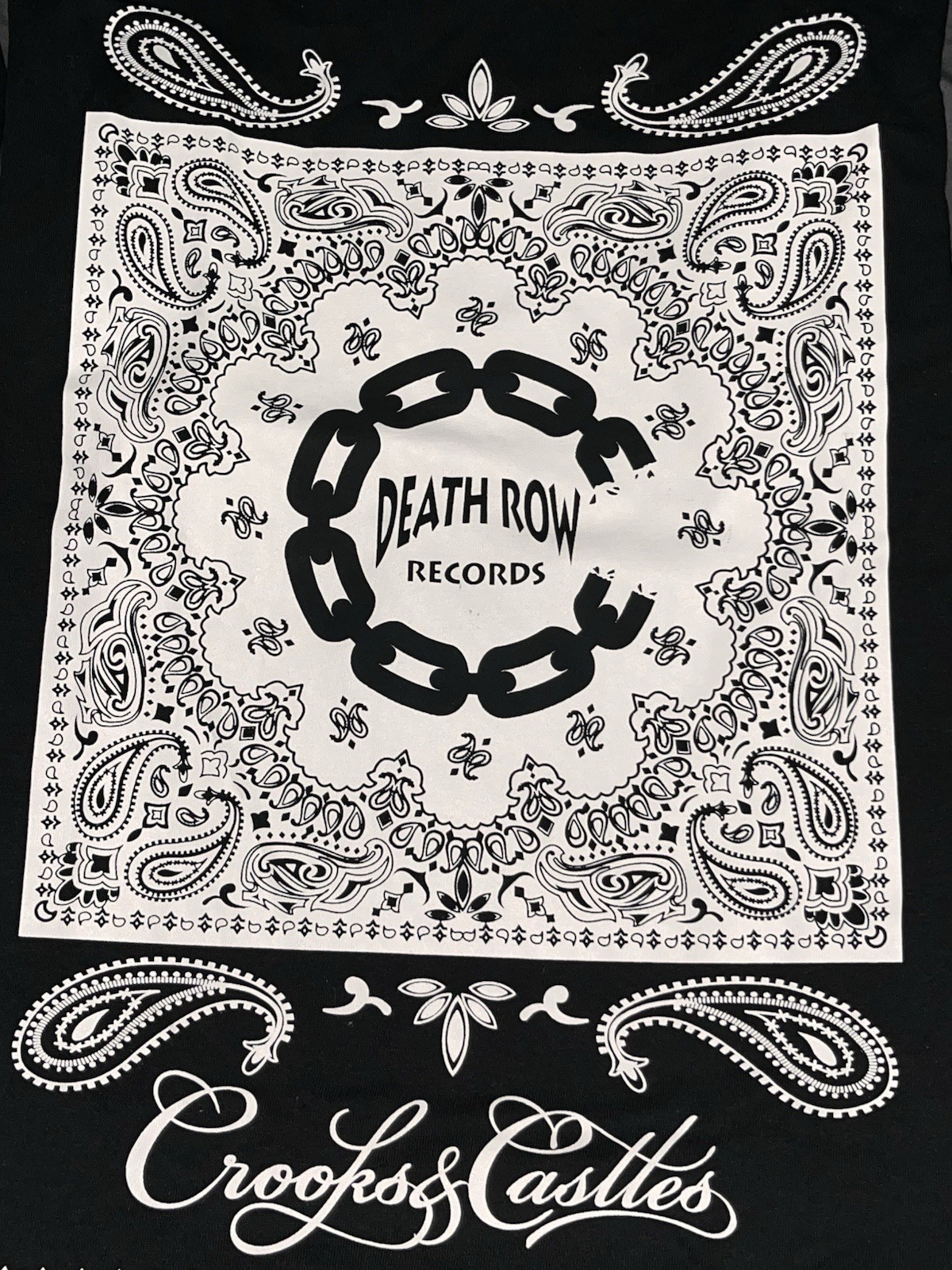 FILA Death Row Records Maglietta Crooks & Castle (nero paisley) (L)