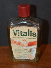 VTG VITALIS V7 Greaseless Hair Tonic by Bristol Meyers 4 oz. ALMOST FULL