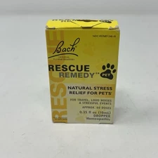 Bach RESCUE REMEDY Dropper Natural Stress Relief 0.35 fl oz 10mL EXP 8/26