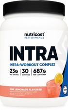 Nutricost Polvo Intra-Entrenamiento, 30 Porciones (Limonada Rosa)