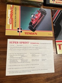 Super Sprint Nintendo NES CIB Complete In Box - Open Shrink Seal - Nr Mint