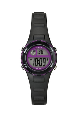 Timex Kids Tween schwarz/lila Indiglo Uhr - 30m wasserdicht