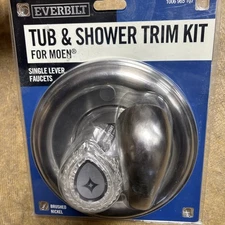 Everbilt 1-Handle Shower Valve Trim Kit Moen Shower Faucets Brushed Nickel