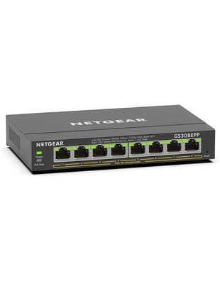 NETGEAR GS308EPP 8-Port Gigabit Ethernet PoE+ Smart Managed Plus Switch