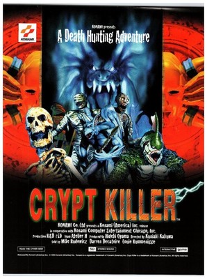 Konami Crypt Killer Arcade Game Flyer 1995 Death Hunting Adventure