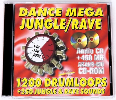 Best Service Dance Mega Jungle Rave Akai E-Mu Sample/Sound Library/Sampling 2 CD