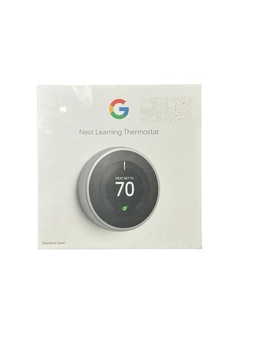 Nest Learning Thermostat - 3rd Generation Stainless Steel (Model T3007es)