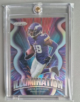 Justin Jefferson Case Hit   Prizm Illumination    Minnesota Vikings NFLPanini