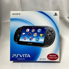Sony PlayStation Vita PCH-1100 OLED Crystal Black Console Tested with Extras