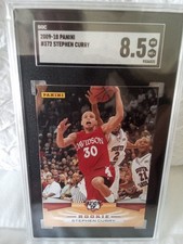Stephen Curry 2009-10 Panini Rookie Card SGC 8.5. rookie card picture