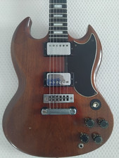 Gibson SG usa 1973, cherry, faded brown with age, great guitar.