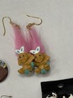 5-Piece Novelty Jewelry Lot Flags Snoopy Troll Cow Penny Earrings — photo 3