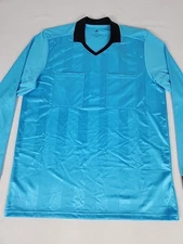 Adidas Climalite Long Sleeve Referee Jersey Men's Size L Blue Pockets CV6323