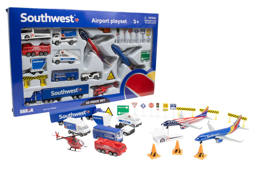 Daron Large Airport Playset Southwest Airlines DT8282 | eBay