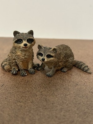 Holy Herd Raccoon Pair ''Ricky & Rebecca'' Pete Apsit Noah's Ark