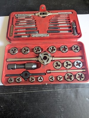Mac Tools Tap And Die Set Inch Machinest Mechanic Shop Tools 