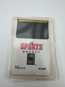 TV Sports Hockey NEC Turbografx 16 TG16 Complete CIC Authentic 