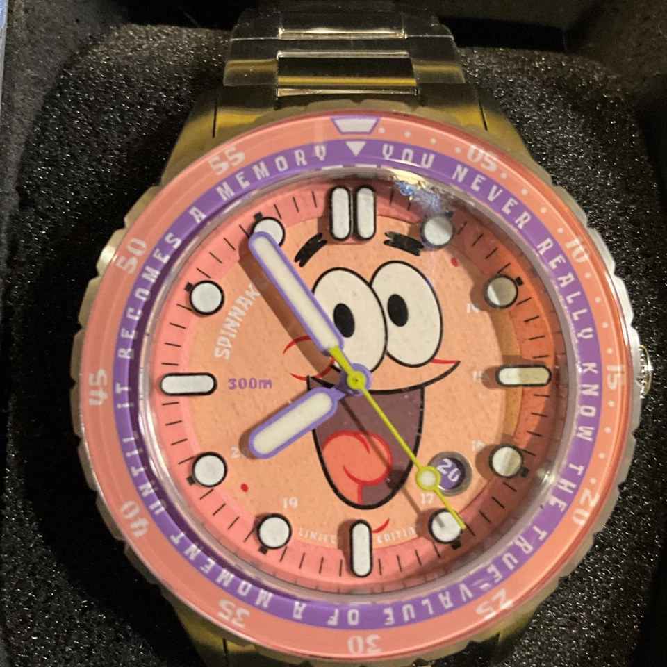 Spinnaker SpongeBob SquarePants Patrick Star 25th Limited Edition Watch Pink - Image 2 of 4
