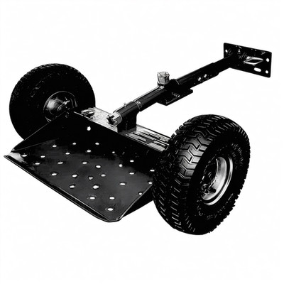 Jungle Jims Jungle Wheels 2-Wheel Mower Sulky Black | Heavy-Duty Lawn Equipment