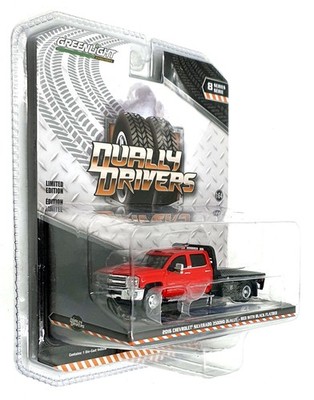 Greenlight 1/64 Scale 46080-C - 2016 Chevrolet Silverado 3500HD Dually Flatbed
