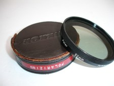 NIKON 52mm POLAR filter with leather case Genuine, Early Polarizer Polarizing