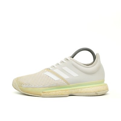 adidas Damen Court Boost Sneaker weiß Mesh Low-Top Dämpfung Tennisschuh EU 38