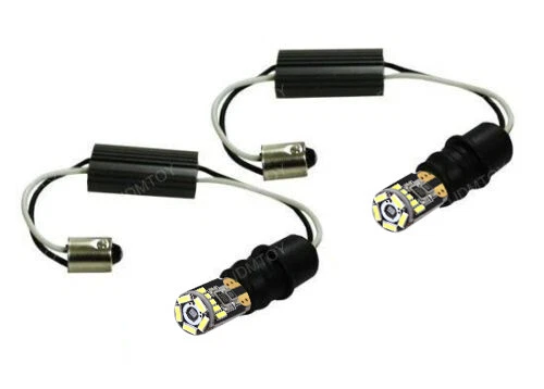 6000K White Error Free BA9s H6W LED Bulbs For BMW F30 3 Series Parking Lights - Image 2 of 4