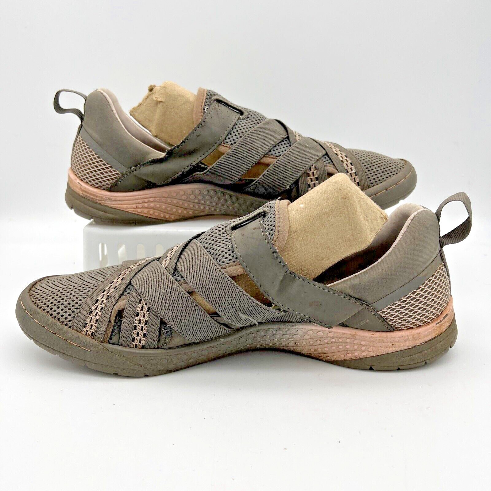 J Sport by Jambu Essex Shoes Womens 9.5 M Gray Pink Water Trail Vegan