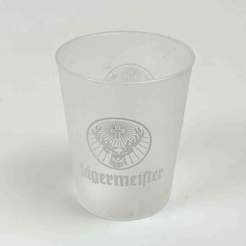 Jägermeister Shotbecher Probierbecher 2cl/4cl satiniert weiss PP (VE 50Stk.) - 第 1/3 張圖片