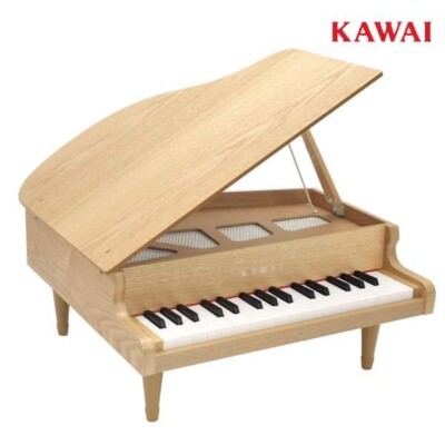 KAWAI Mini Grand Piano 1144 32 Key for Kids Musical Instrument Toy Natural Brown