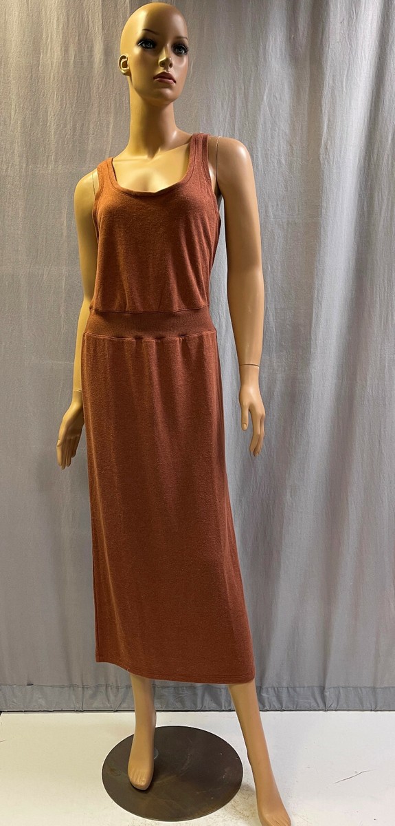 womens 3/4 sleeve midi dress Plus Size Midi Dress 3/4 Sleeve Crew Neck