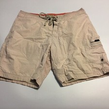 J Crew Original Longboard Board Shorts 35 Swim Trunks Purple Striped Lined