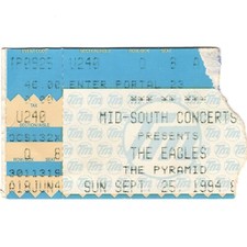 THE EAGLES Concert Ticket Stub MEMPHIS TN 9/25/94 PYRAMID HELL FREEZES OVER Rare