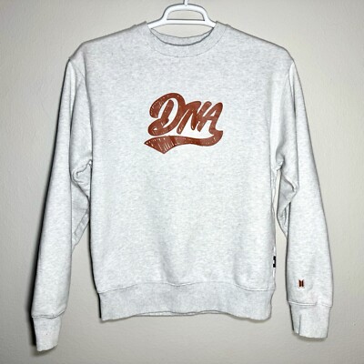 Official BTS DNA Varsity Sweatshirt 03 Big Hit Ent. Women s Large Gray