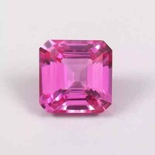 10 CT Natural Flawless Pink Ceylon Sapphire Asscher Cut Loose Certified Gemstone