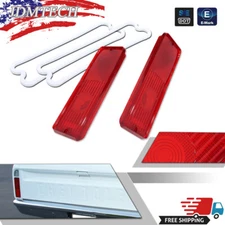 Pair Tail Light Tailight Lenses w/ Gaskets For 1967-1972 Chevy GMC Pickup Truck