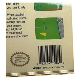 Bases Loaded 2 Second Season Toys R Us Vidpro Display Card 5x7 Nintendo NES