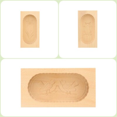 Butterform aus Holz, eckig, 125 g oder 250 g, viele Motive, Buchenholz Geschenk