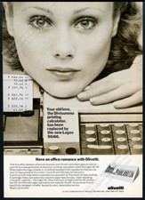 1974 Olivetti Logos 50 60 calculator photo vintage print ad