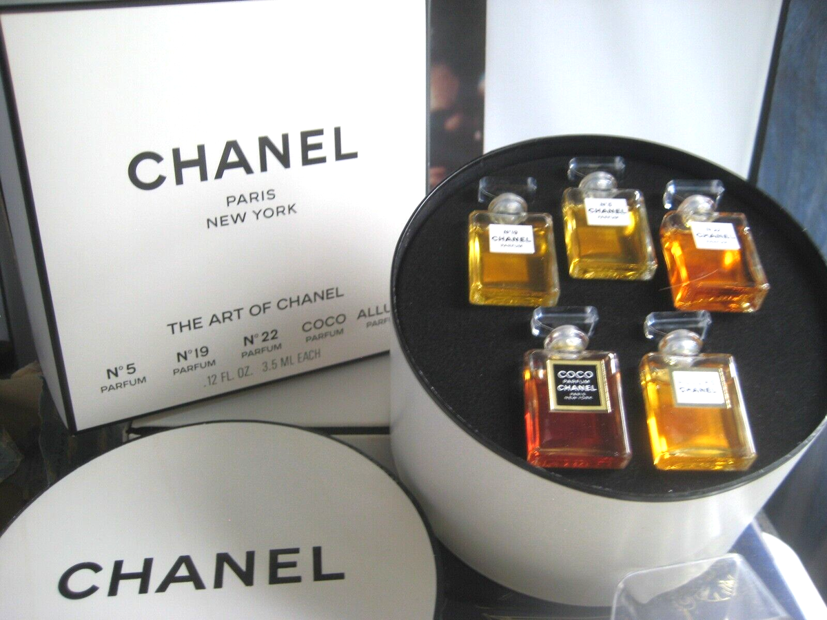 🎁**1990s Vintage Mini Set **PARFUM** Chanel No 5 19 22 Allure